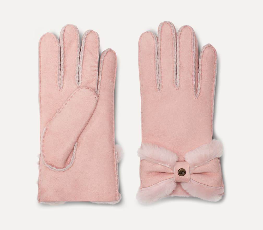 【値下げ】 | 191459128398 Glove| Bow Turned グローブ|Sheepskin ボウ ターン シープスキン 公式【 UGG®  公式サイト レディース】アグ 小物